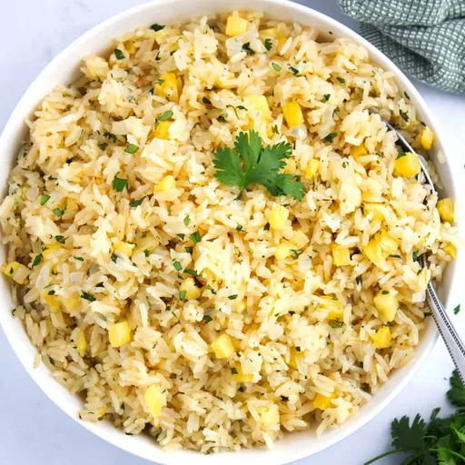 Easy Pineapple Lime Rice Recipe (with cilantro)