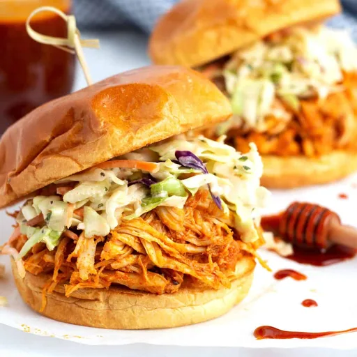 Slow Cooker Hot Honey Chicken Sandwiches Recipe