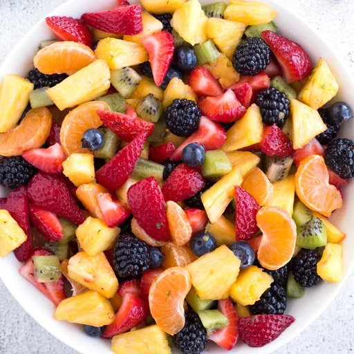 Summer Fruit Salad with Honey Lime Dressing