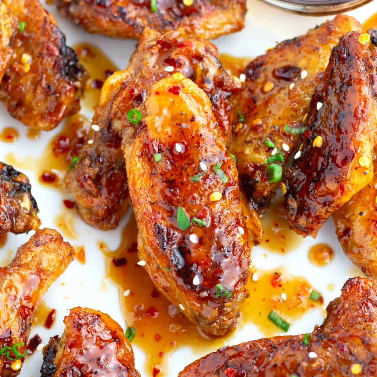 Easy Sweet Chili Chicken Wings (Crispy & Baked!)