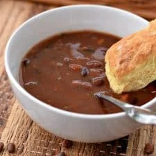 Vegan Bean and Bacon Soup