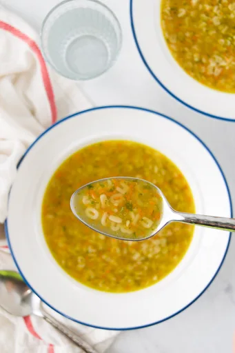 Sopa de Letrinha - Homemade Alphabet Soup