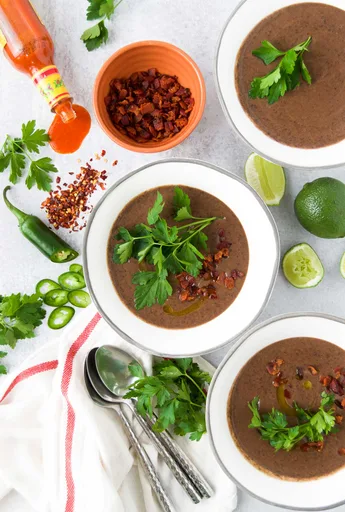 Creamy Black Beans Soup