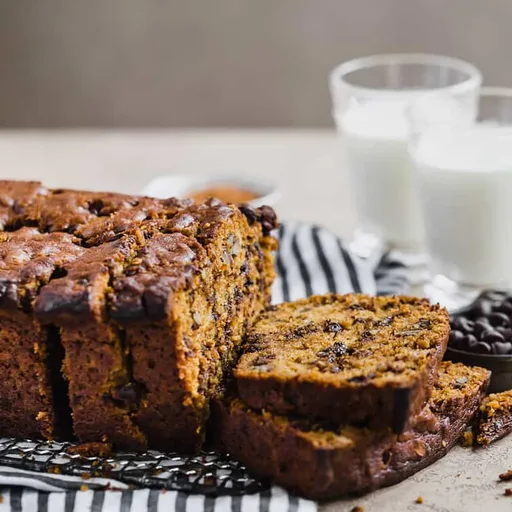 Pumpkin Bread with Chocolate Chips & Pecans