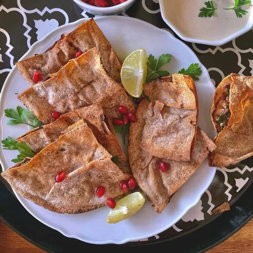 Receta de Arayes (Pan pita relleno de carne)