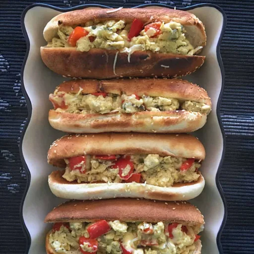 Pepper and Egg Sandwich