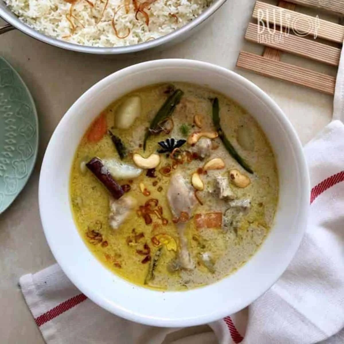 Chicken and Vegetable Stew with Coconut Milk