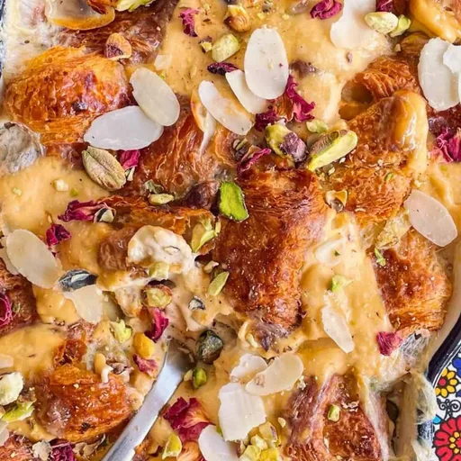 Om Ali Recipe with Croissants