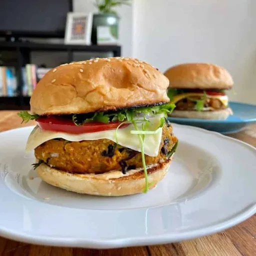 Sweet Potato Black Bean Burger