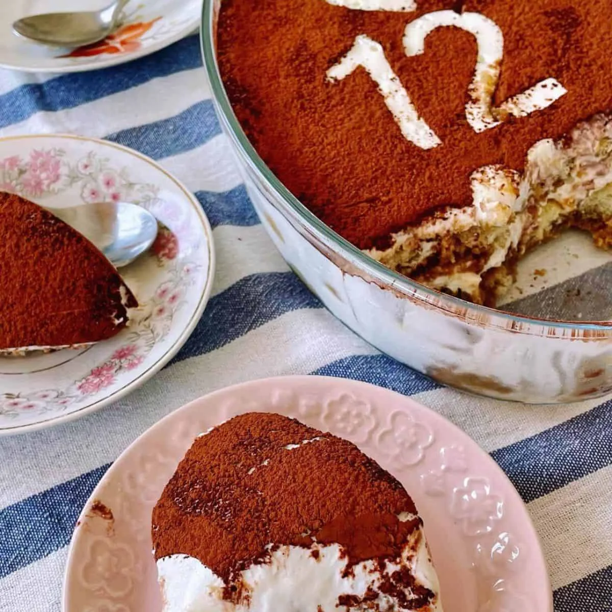 Tiramisu without Mascarpone (No Eggs, No Alcohol!)