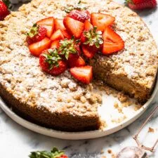 Best Ever Strawberry Crumb Cake