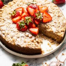 Best Ever Strawberry Crumb Cake