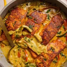 Caribbean-Style Coconut Curry Salmon