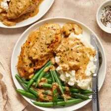 1-Pan, Creamy Garlic Herb Chicken