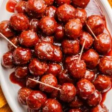 5-Ingredient Slow Cooker Guava BBQ Meatballs