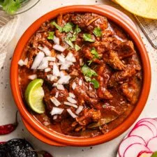 Mexican Birria (Tender Braised Beef In Red Chile Broth)