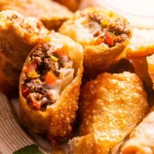 Philly Cheesesteak Egg Rolls