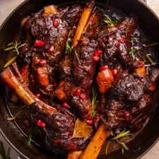 Pomegranate Braised Lamb Shanks
