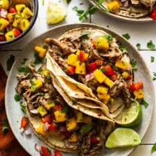 Slow Cooker Jerk Chicken Tacos
