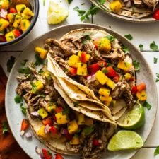 Slow Cooker Jerk Chicken Tacos