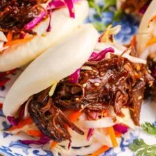 Sweet & Spicy Soy Braised Short Rib Steamed Buns (Bao)