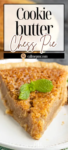 Tarta chess pie de crema de galleta