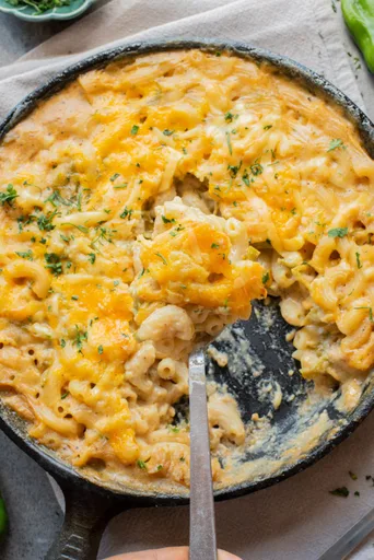 green chile cheese macaroni