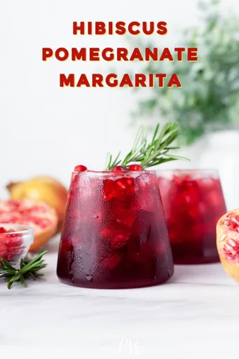 Margarita de hibisco y granada