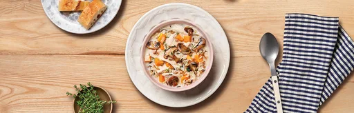 Autumn Wild Rice Chicken Soup
