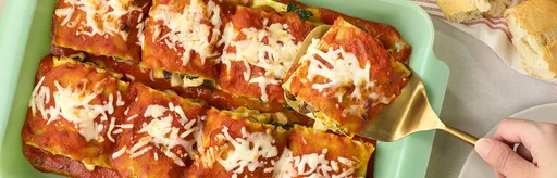 Rollitos de lasaña con espinacas