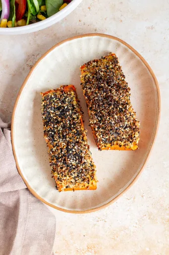 Air Fryer Everything Bagel Salmon