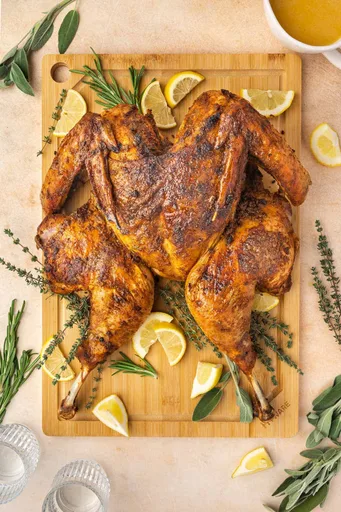 Dry Brined Spatchcock Turkey