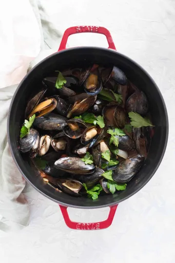 Mejillones al vapor picantes