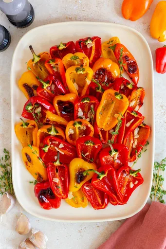 Roasted Mini Sweet Peppers