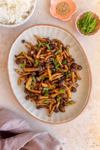Stir Fried Shimeji Mushroom
