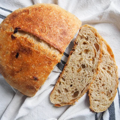 Sage and caramelized onion sourdough bread