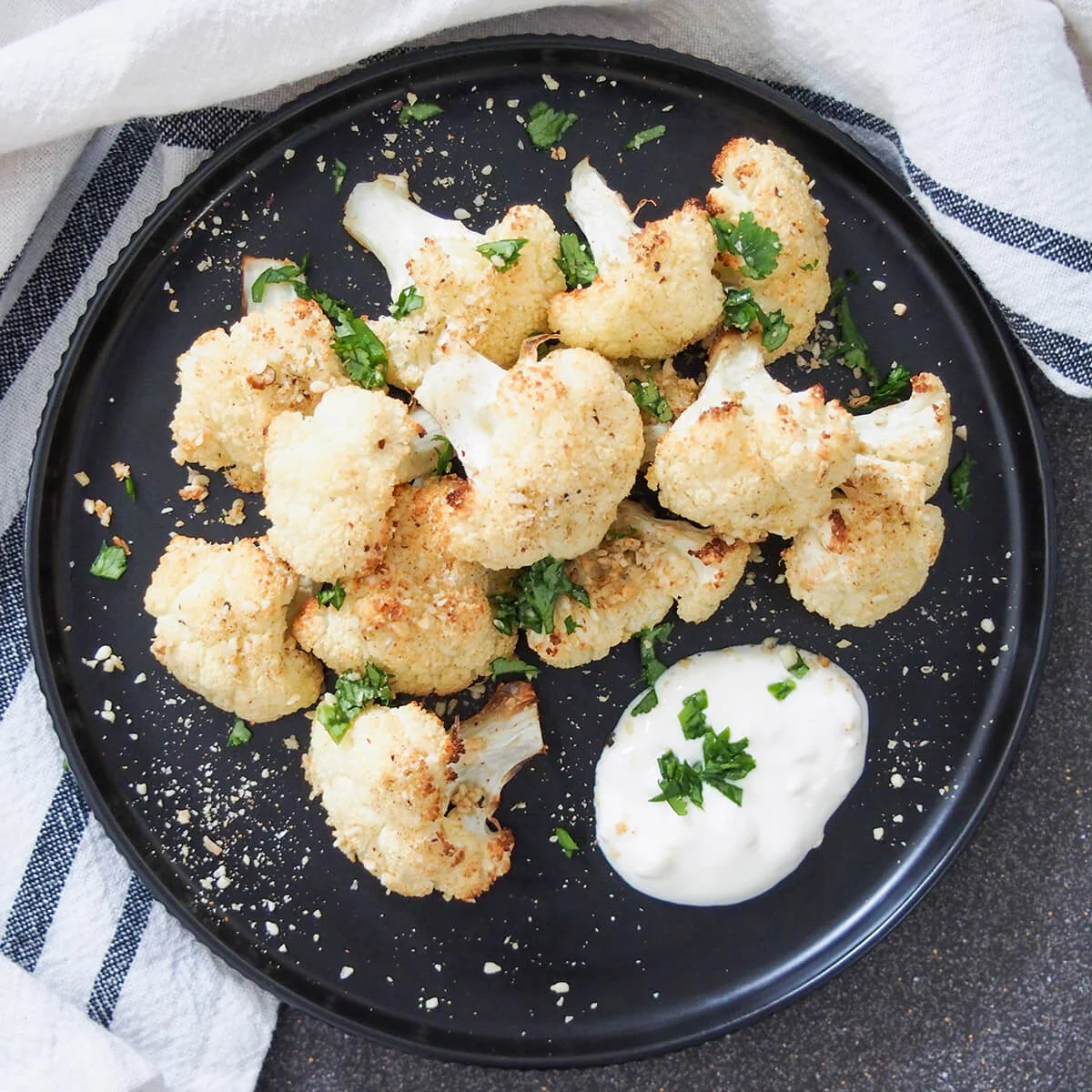 Dukkah roasted cauliflower