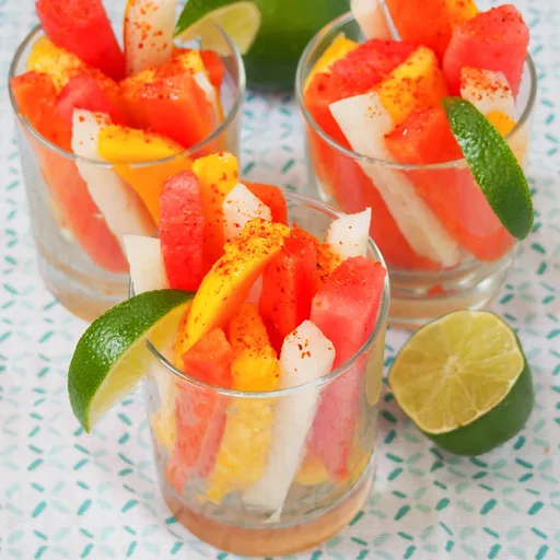 Vasitos de fruta mexicanos