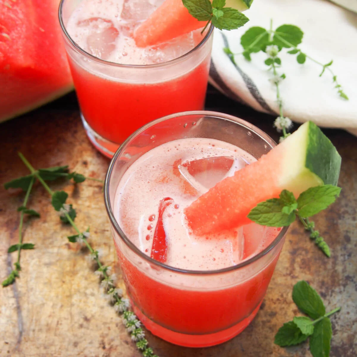 Watermelon coconut agua fresca