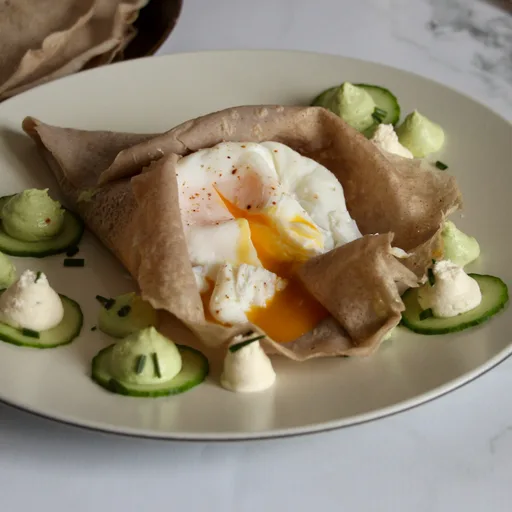 Galette de Sarrasin au Saumon façon Aumônière