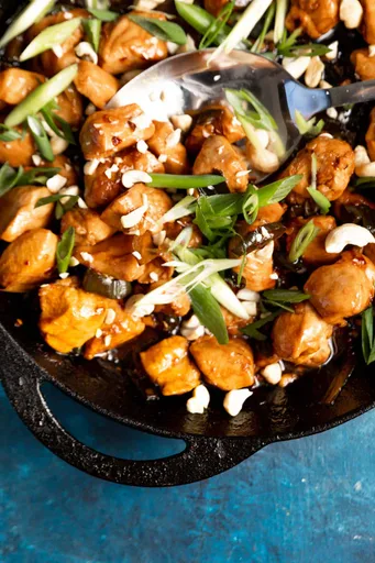 Frango kung pao cetogênico