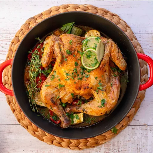 Spatchcock Chicken With Roasted Vegetables