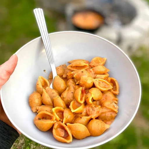 Campfire Pasta with Vodka Cream Sauce