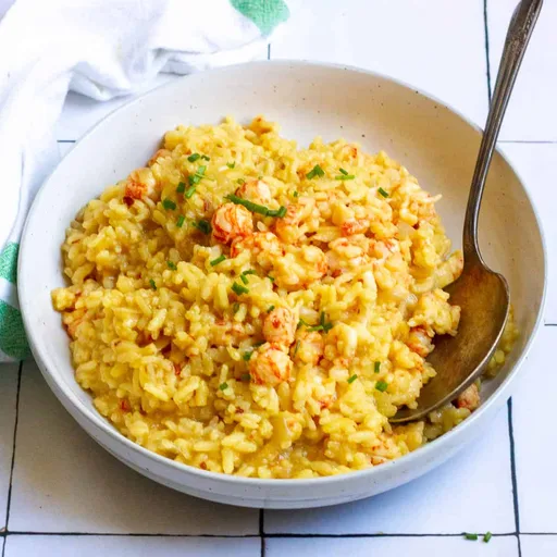 Risotto de langostinos