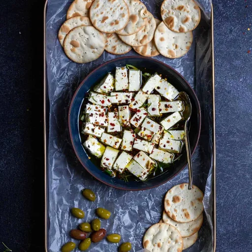 Feta marinado