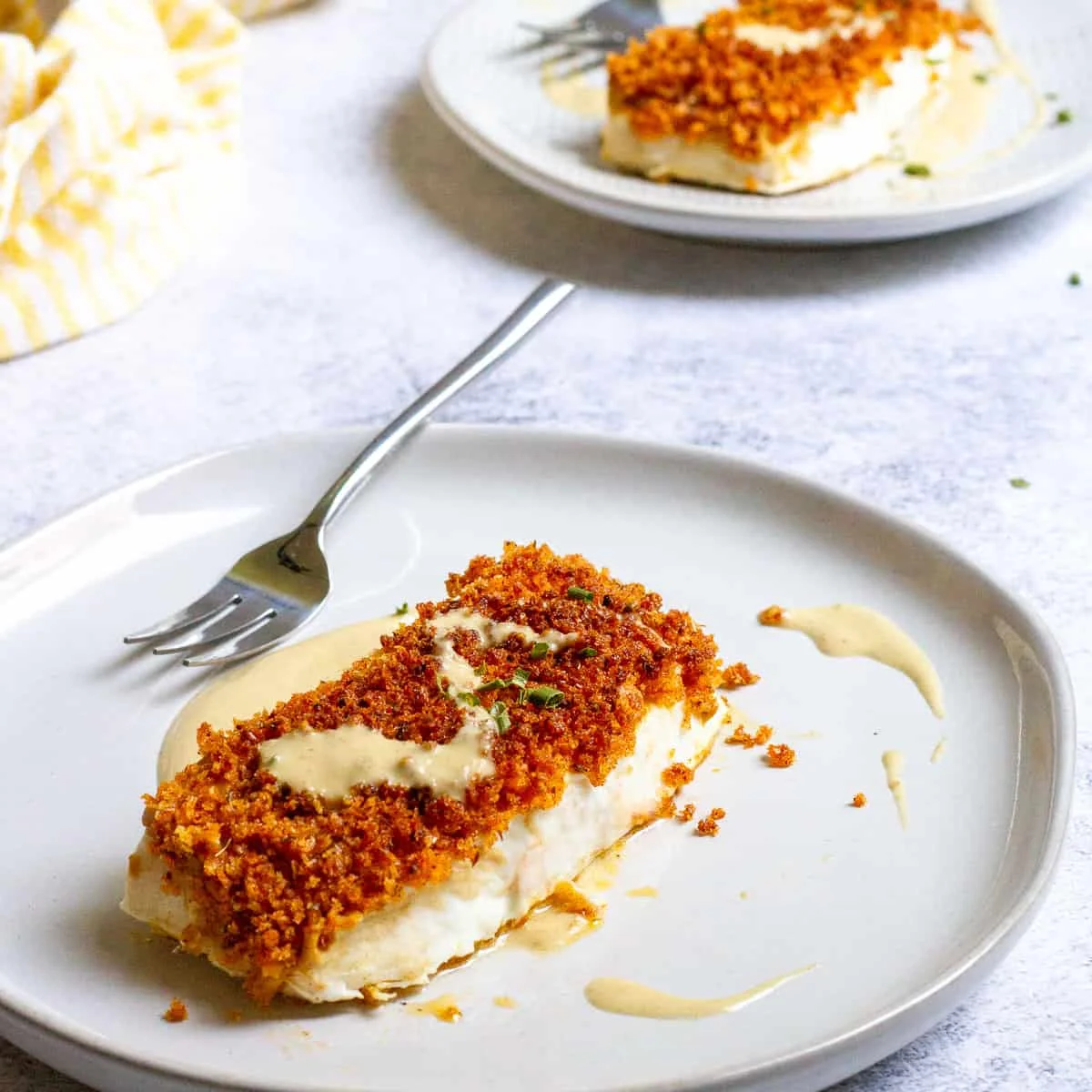 Panko Crusted Halibut