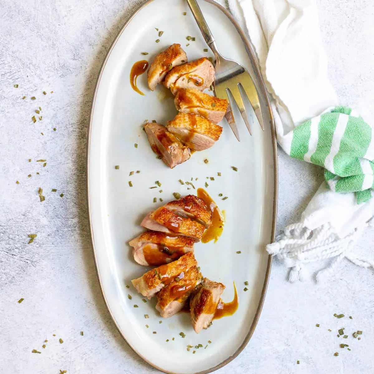Seared Duck with Mustard Sauce