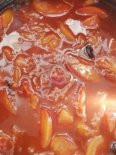 Muscadel and plum sauce