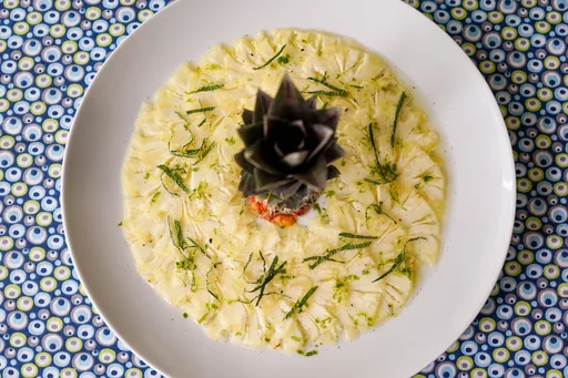 Carpaccio d'ananas exotique