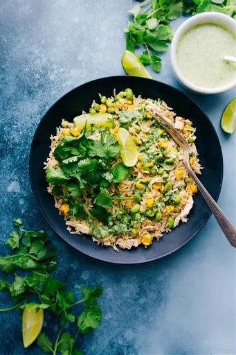Pollo y arroz al coco